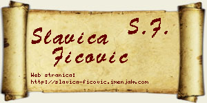 Slavica Fićović vizit kartica